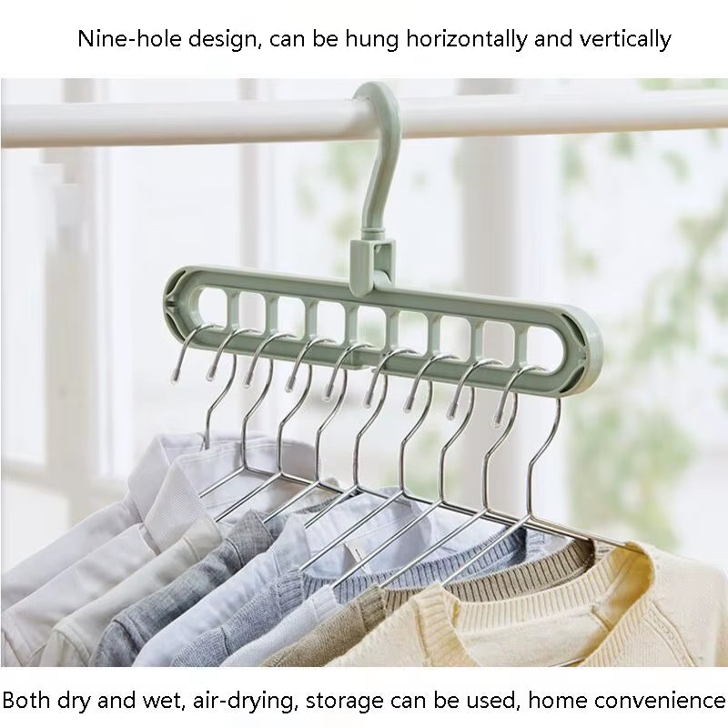 Magic Multi-Port Support Wonder Hangers for Clothes Drying Rack Multifunction Plastic Clothes Rack Drying Hanger Storage Hangers