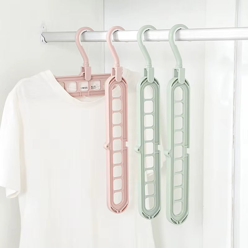 Magic Multi-Port Support Wonder Hangers for Clothes Drying Rack Multifunction Plastic Clothes Rack Drying Hanger Storage Hangers