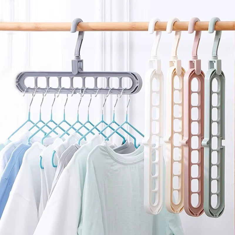 Magic Multi-Port Support Wonder Hangers for Clothes Drying Rack Multifunction Plastic Clothes Rack Drying Hanger Storage Hangers